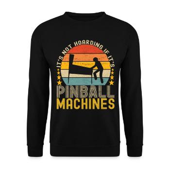 Pinball Flipper - Unisex Sweatshirt - black - Front - Alina (178cm) & Michal (187cm)