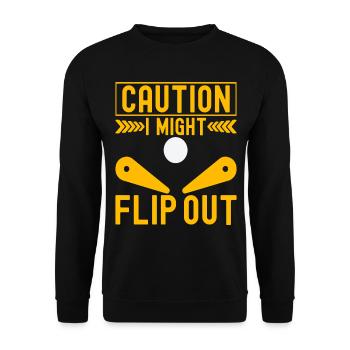 Pinball Flipper - Unisex Sweatshirt - black - Front - Alina (178cm) & Michal (187cm)