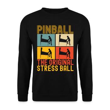 Pinball Flipper - Sweat-shirt Unisexe - noir - Devant - Alina (178cm) & Michal (187cm)