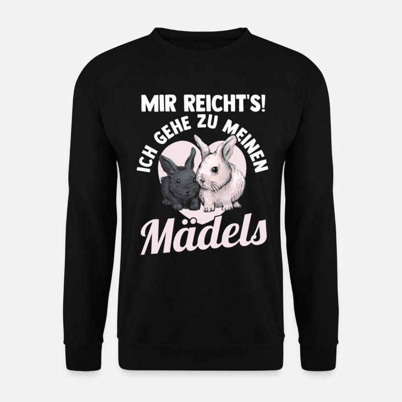 Leicht Abgelenkt Durch Kaninchen Hase - Unisex Pullover - Schwarz