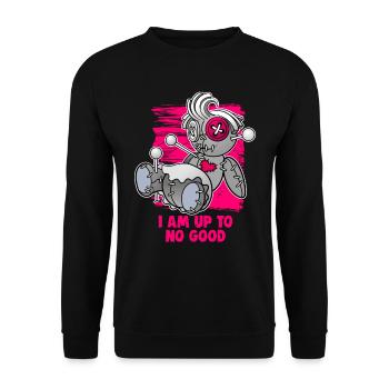 Magische Dunkle Kunst Okkulte Hexen Designs - Unisex Pullover - Schwarz - Vorne - Alina (178cm) & Michal (187cm)