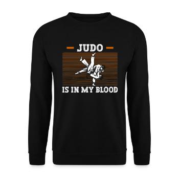 Judo Kampfsport Judo Trainer Judoka - Unisex Pullover - Schwarz - Vorne - Alina (178cm) & Michal (187cm)