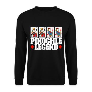 Binocular Pinochle - Unisex Sweatshirt - black - Front - Alina (178cm) & Michal (187cm)