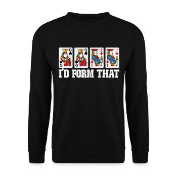 Binocular Pinochle - Unisex Sweatshirt - black - Front - Alina (178cm) & Michal (187cm)