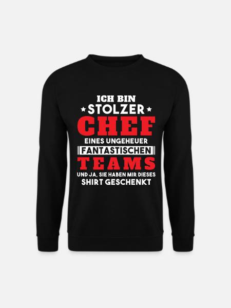 Ich bin Stolzer Chef Geschenkidee - Unisex Pullover - Schwarz