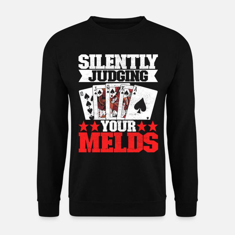 Binokel Pinochle - Unisex Pullover - Schwarz