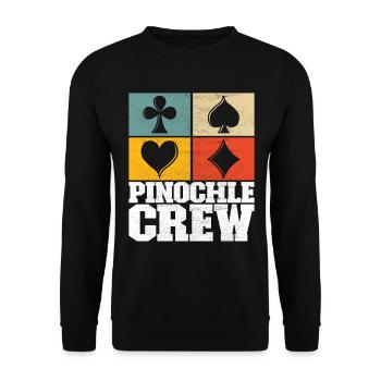 Binocular Pinochle - Unisex Sweatshirt - black - Front - Alina (178cm) & Michal (187cm)
