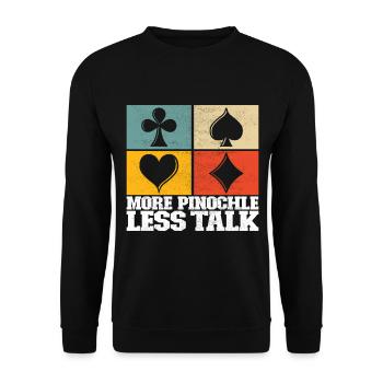Jumelles Pinochle - Sweat-shirt Unisexe - noir - Devant - Alina (178cm) & Michal (187cm)