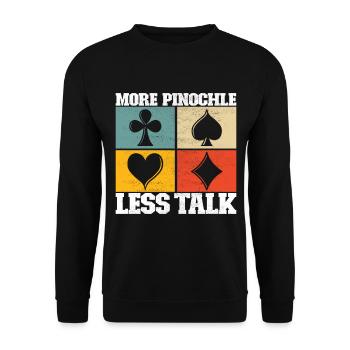 Binocular Pinochle - Unisex Sweatshirt - black - Front - Alina (178cm) & Michal (187cm)