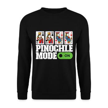 Binocular Pinochle - Unisex Sweatshirt - black - Front - Alina (178cm) & Michal (187cm)