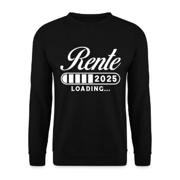 Rente 2025 Loading - Unisex Pullover - Schwarz - Vorne - Alina (178cm) & Michal (187cm)