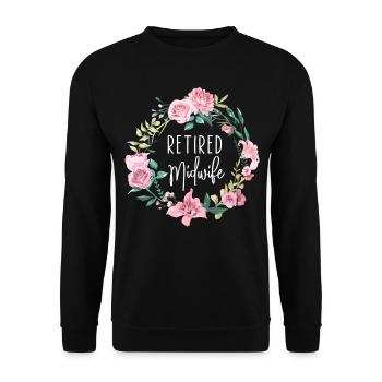 Nurse Midwife Birth Worker - Unisex Sweatshirt - black - Front - Alina (178cm) & Michal (187cm)