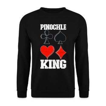 Binocular Pinochle - Unisex Sweatshirt - black - Front - Alina (178cm) & Michal (187cm)