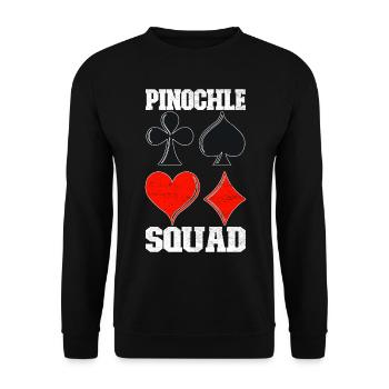 Binocular Pinochle - Unisex Sweatshirt - black - Front - Alina (178cm) & Michal (187cm)