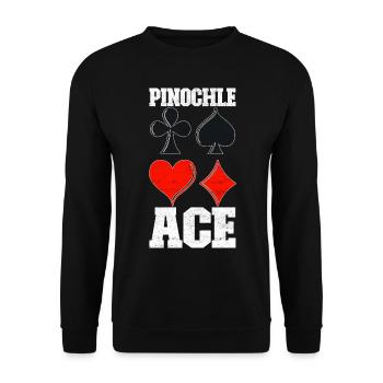 Binocular Pinochle - Unisex Sweatshirt - black - Front - Alina (178cm) & Michal (187cm)