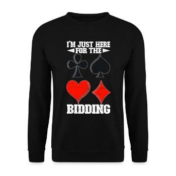Binocular Pinochle - Unisex Sweatshirt - black - Front - Alina (178cm) & Michal (187cm)