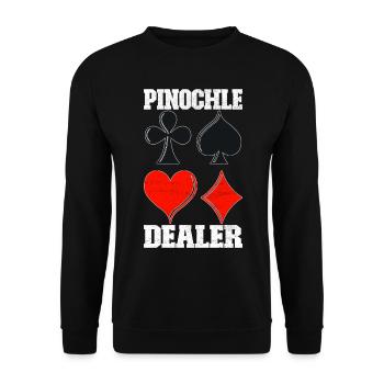 Binocular Pinochle - Unisex Sweatshirt - black - Front - Alina (178cm) & Michal (187cm)