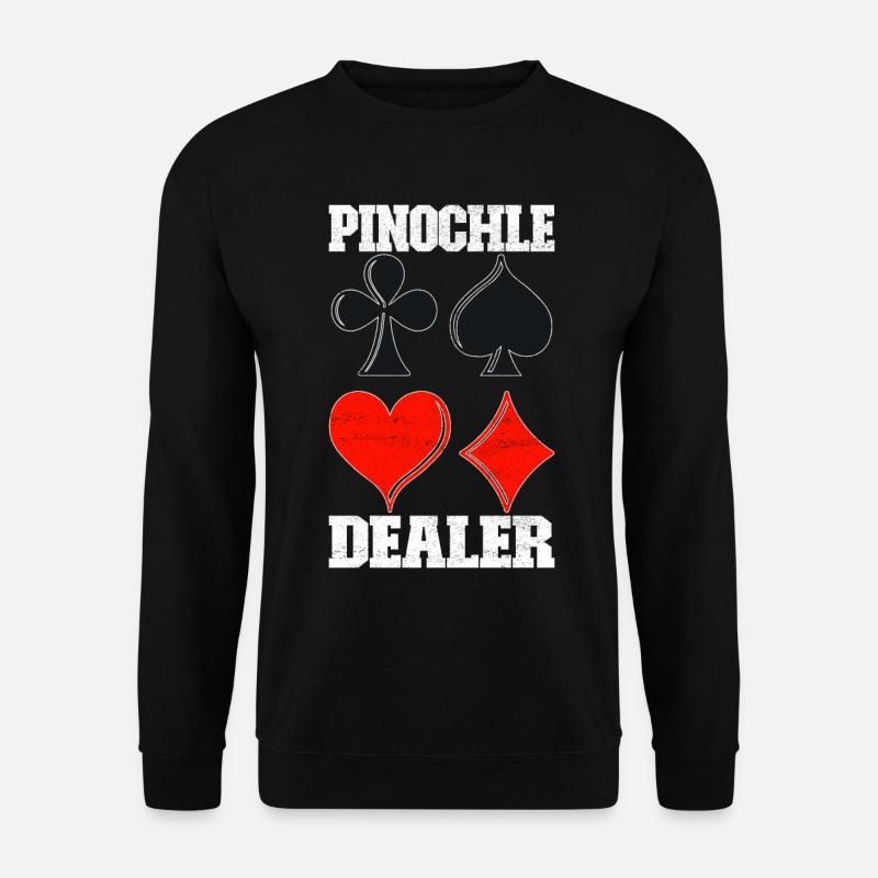 Binokel Pinochle - Unisex Pullover - Schwarz