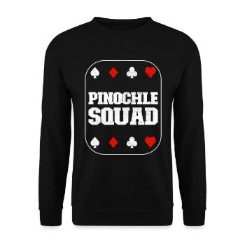 Binocular Pinochle - Unisex Sweatshirt - black - Front - Alina (178cm) & Michal (187cm)