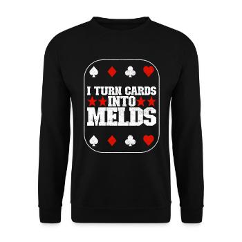 Jumelles Pinochle - Sweat-shirt Unisexe - noir - Devant - Alina (178cm) & Michal (187cm)