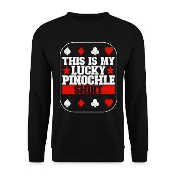 Binocular Pinochle - Unisex Sweatshirt - black - Front - Alina (178cm) & Michal (187cm)