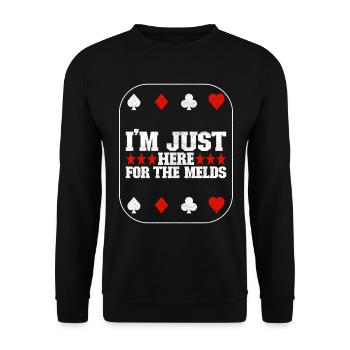 Jumelles Pinochle - Sweat-shirt Unisexe - noir - Devant - Alina (178cm) & Michal (187cm)