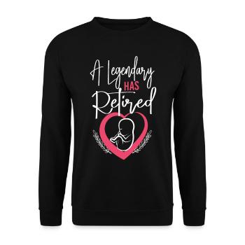 Nurse Midwife Birth Worker A - Unisex Sweatshirt - black - Front - Alina (178cm) & Michal (187cm)