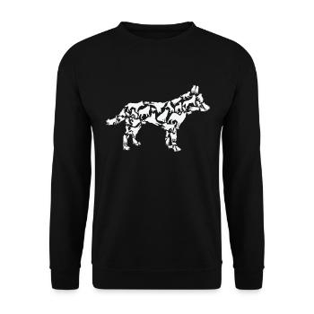 Siberian Husky Dog Mom Siberian Husky Dad - Unisex Sweatshirt - black - Front - Alina (178cm) & Michal (187cm)