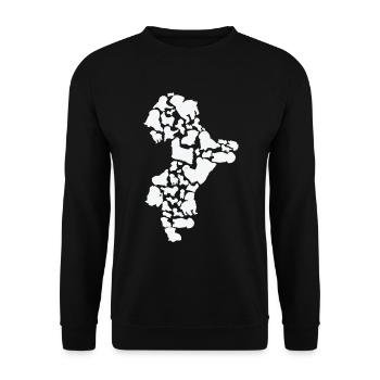 Shih Tzu Dog Mom Shih Tzu Dad - Unisex Sweatshirt - black - Front - Alina (178cm) & Michal (187cm)