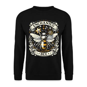 Magical Honeybee: Magical Worlds - Unisex Sweatshirt - black - Front - Alina (178cm) & Michal (187cm)