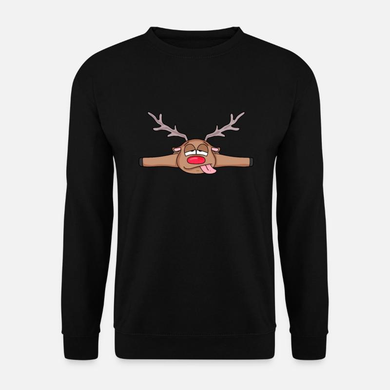Chevreuil couché - Sweat-shirt Unisexe - noir