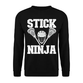 Lacrosse Lacrosse Players - Unisex Sweatshirt - black - Front - Alina (178cm) & Michal (187cm)