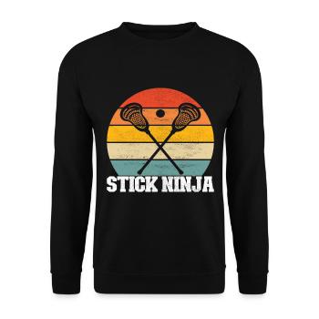 Lacrosse Lacrosse Players - Unisex Sweatshirt - black - Front - Alina (178cm) & Michal (187cm)
