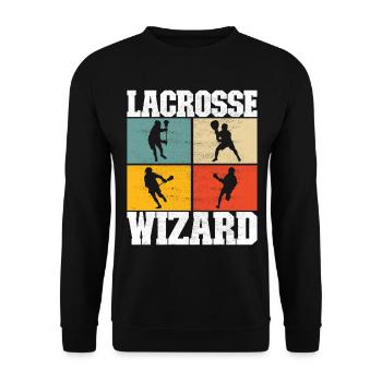 Lacrosse Lacrosse Players - Unisex Sweatshirt - black - Front - Alina (178cm) & Michal (187cm)