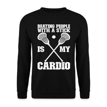 Lacrosse Lacrosse Players - Unisex Sweatshirt - black - Front - Alina (178cm) & Michal (187cm)