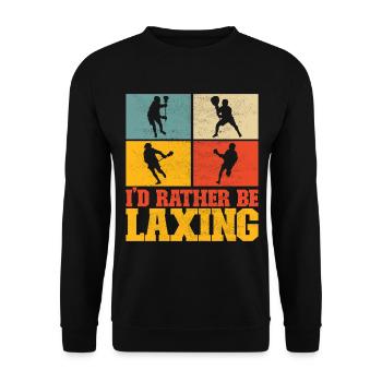 Lacrosse Lacrosse Players - Unisex Sweatshirt - black - Front - Alina (178cm) & Michal (187cm)