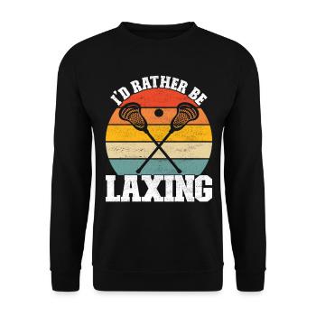 Lacrosse Lacrosse Players - Unisex Sweatshirt - black - Front - Alina (178cm) & Michal (187cm)