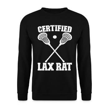 Lacrosse Lacrosse Players - Unisex Sweatshirt - black - Front - Alina (178cm) & Michal (187cm)