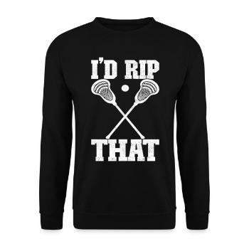 Lacrosse Lacrosse Players - Unisex Sweatshirt - black - Front - Alina (178cm) & Michal (187cm)