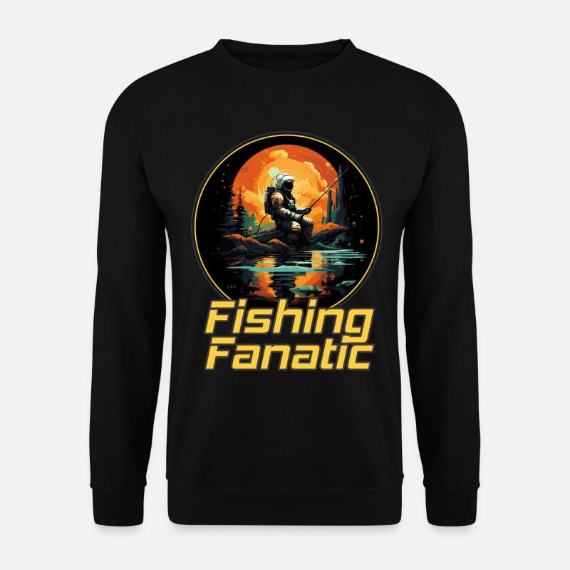 Angelfanatiker - Astronaut - Unisex Pullover - Schwarz