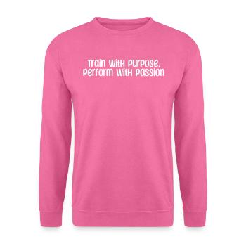 Fitness - Train with purpose, perform with - Unisex Pullover - Pink - Vorne