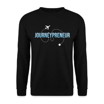Agence de voyage Journey Preneur - Sweat-shirt Unisexe - noir - Devant - Alina (178cm) & Michal (187cm)