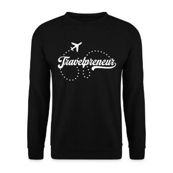 Agence de voyage Travel Preneur - Sweat-shirt Unisexe - noir - Devant - Alina (178cm) & Michal (187cm)