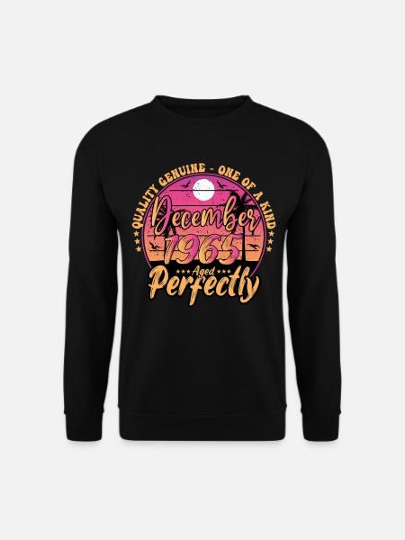 December 1965 Anniversary 1965 December 1965 - Unisex Sweatshirt - black