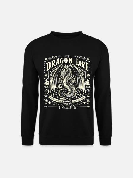 Mythical Fire Dragon - Unisex Sweatshirt - black