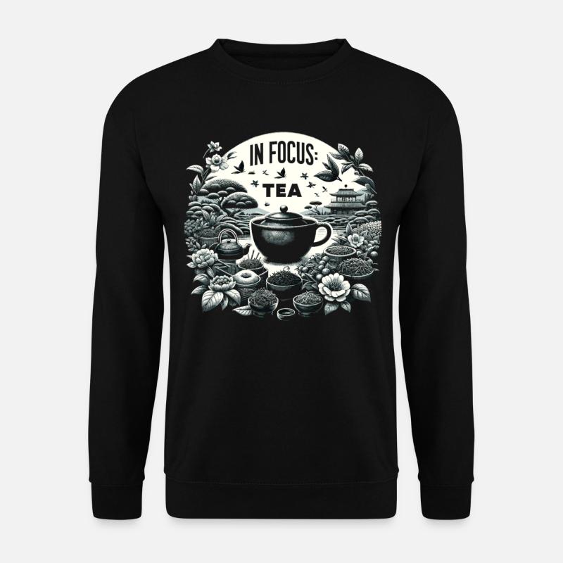 Teevielfalt im Garten - Unisex Pullover - Schwarz