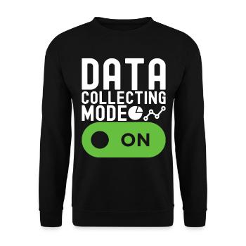 Data Science Data Analyst - Unisex Sweatshirt - black - Front - Alina (178cm) & Michal (187cm)