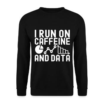 Data Science Datenanalyst - Unisex Pullover - Schwarz - Vorne - Alina (178cm) & Michal (187cm)