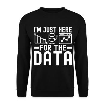Data Science Datenanalyst - Unisex Pullover - Schwarz - Vorne - Alina (178cm) & Michal (187cm)