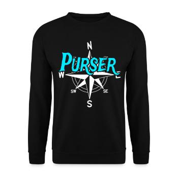 Paymaster Boat Crew Skipper Sailor Crew Captain - Unisex Sweatshirt - black - Front - Alina (178cm) & Michal (187cm)